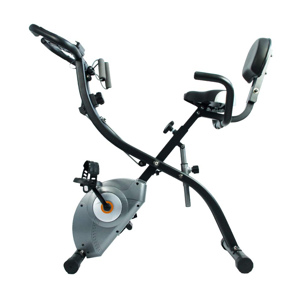 foldable exercise bike side